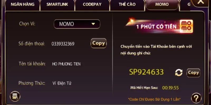 Quy trình rút tiền nhanh chóng tại cổng game